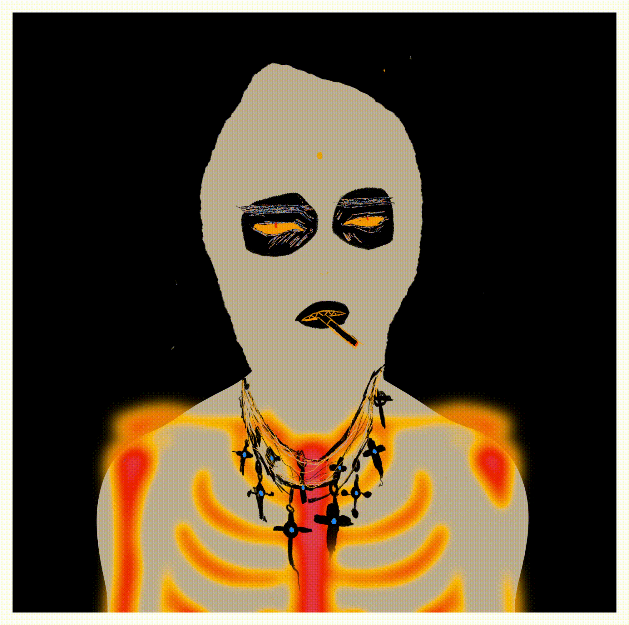 Animated NTS character artwork for the holder airdrop